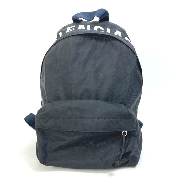 BALENCIAGA 565798 Wheel Backpack S Nylon Men's Black - Picture 1 of 10